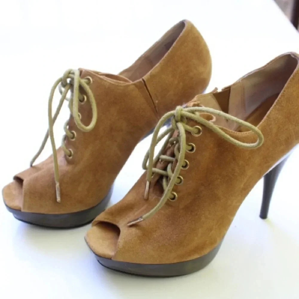 Michael Kors peep toe booties - Picture 9 of 15